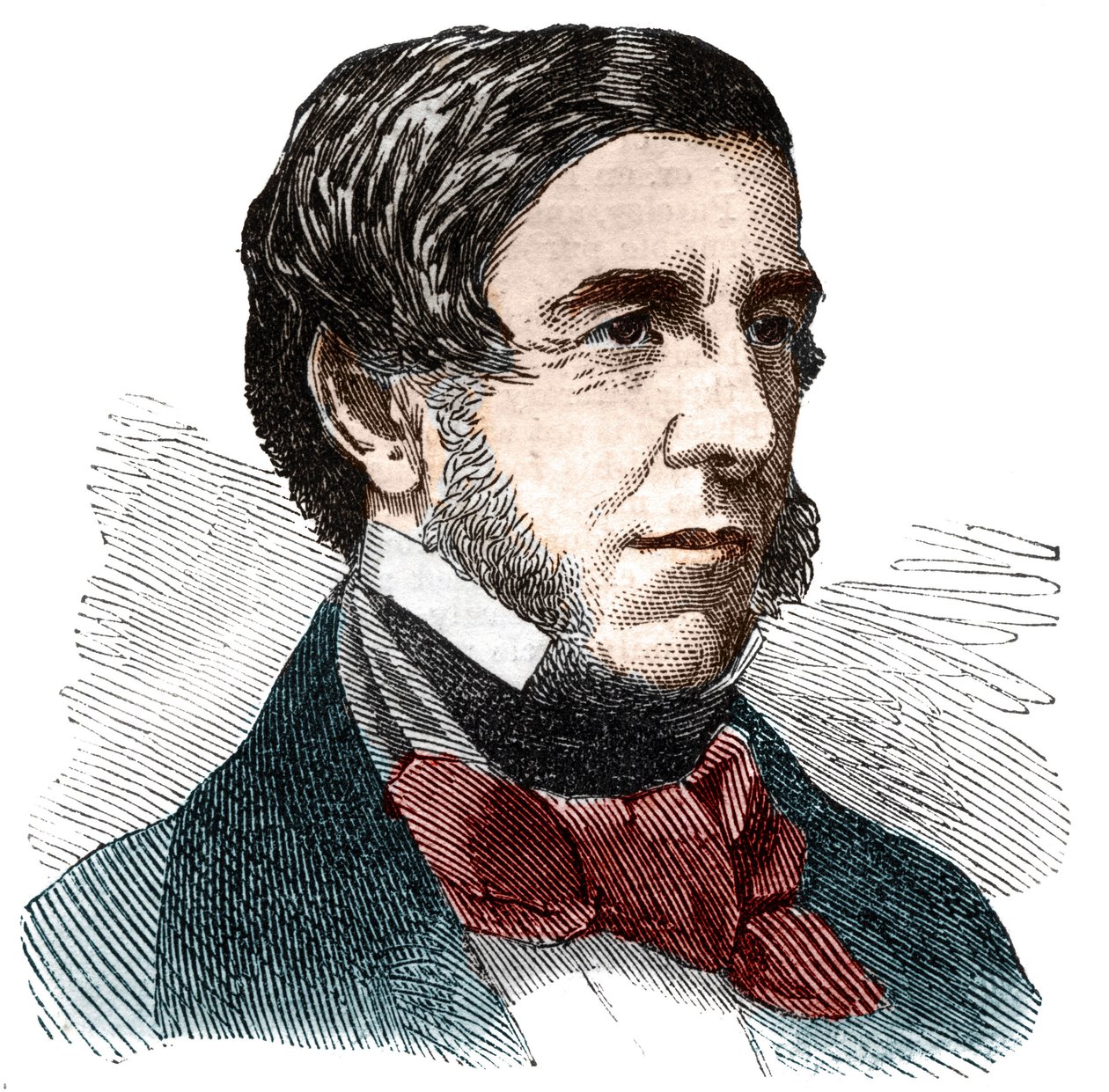 Ritratto di Oliver Wendell Holmes, scrittore, medico, saggista e poeta americano da Unknown artist