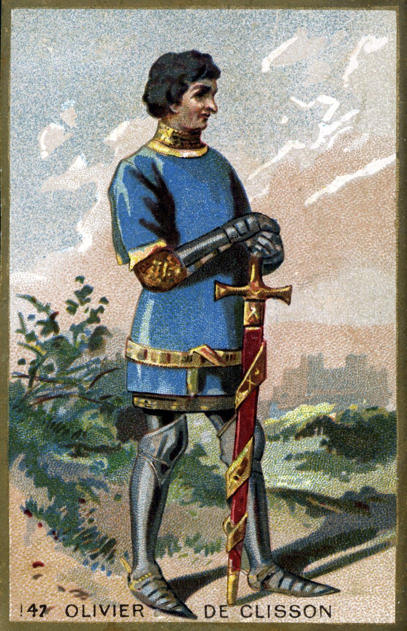 Ritratto di Olivier de Clisson (cromolitografia della fine del XIX secolo) da Unknown artist