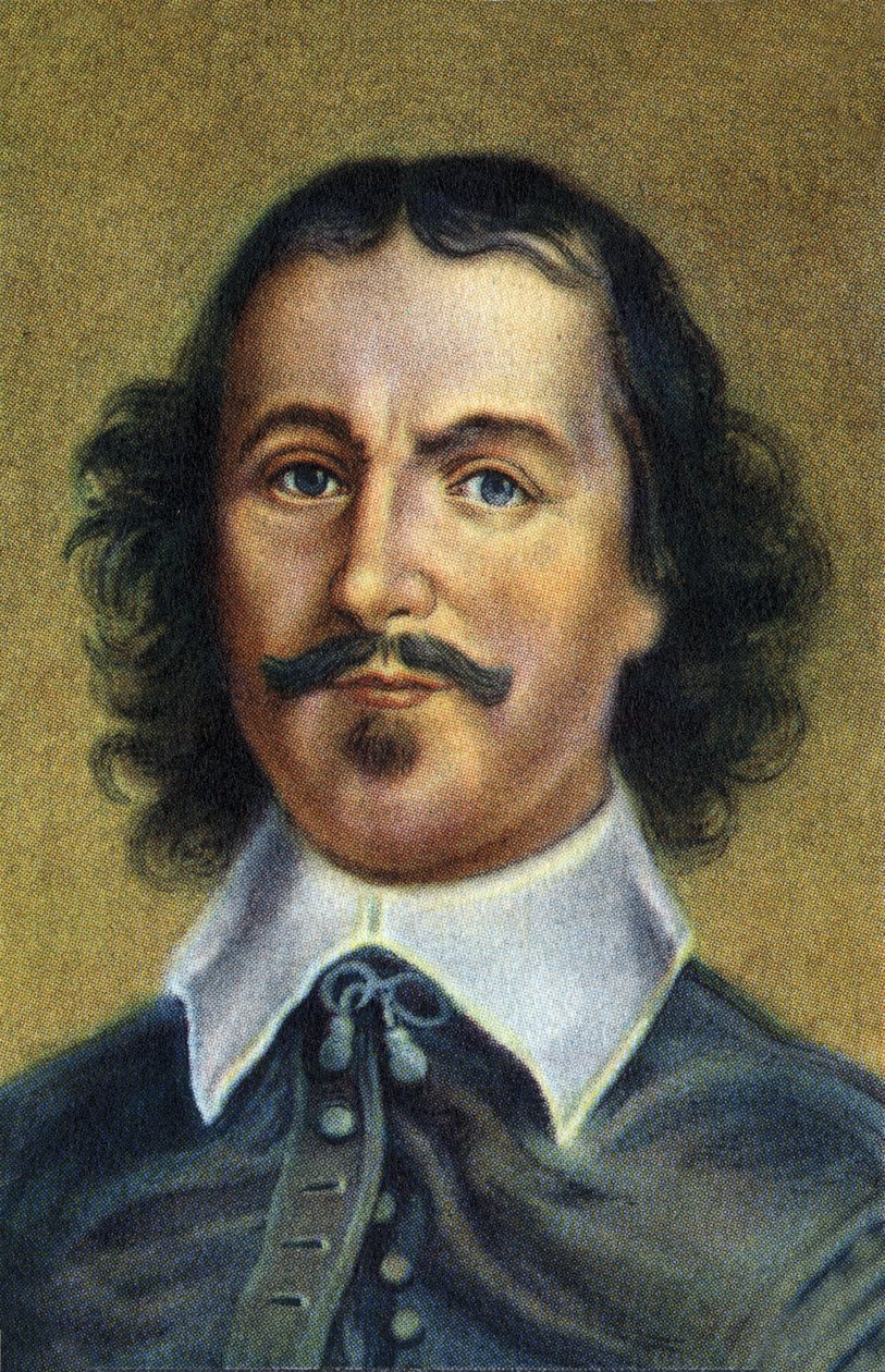 Ritratto di Otto von Guericke, fisico tedesco. da Unknown Artist
