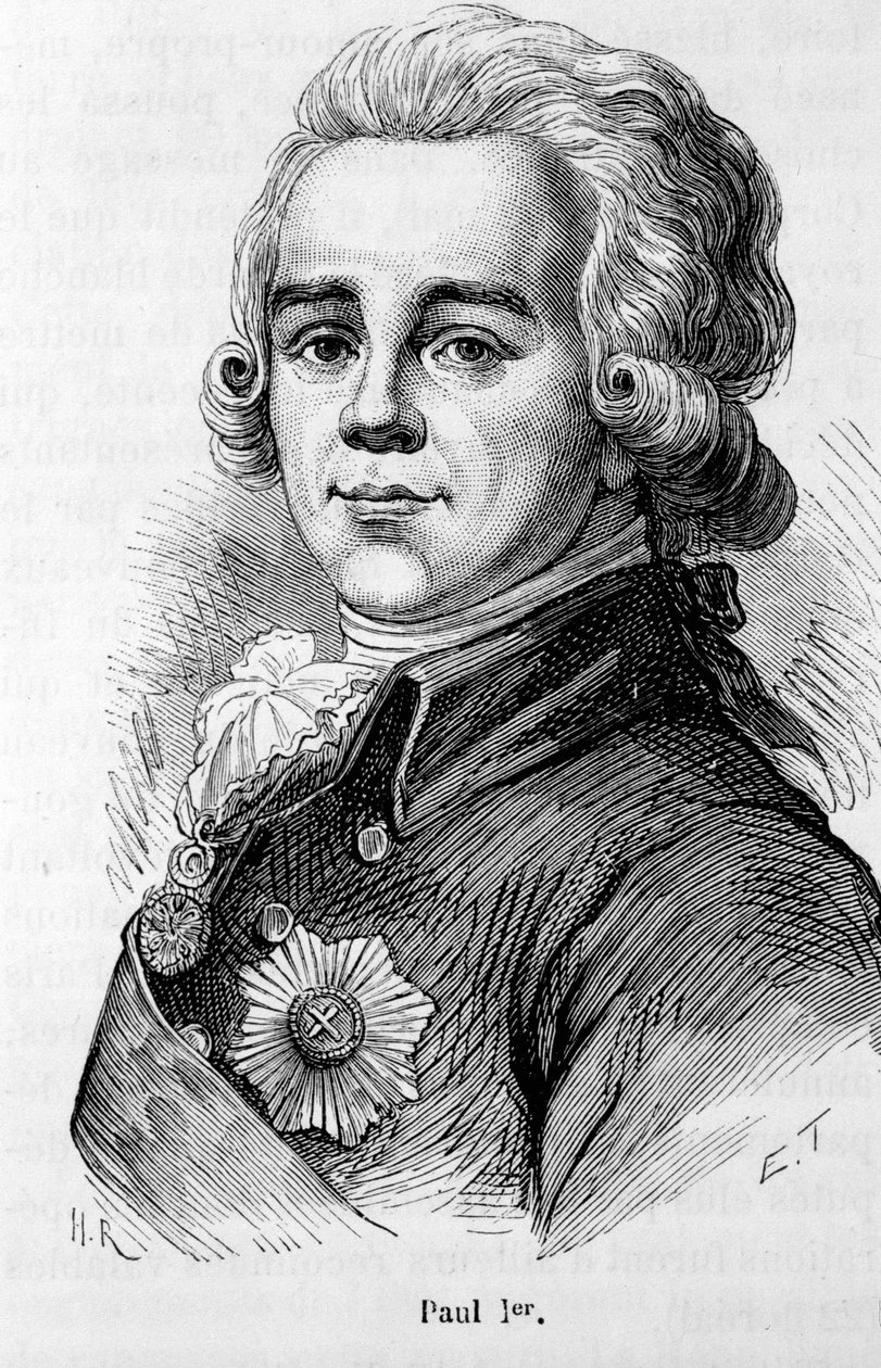 Ritratto di Paolo I Petrovich (1754-1801), Zar di Russia da Unknown artist