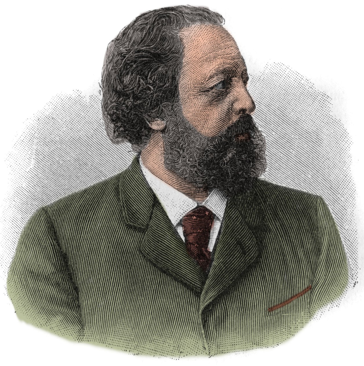 Ritratto di Paul Johann Ludwig von Heyse (1830-1914) scrittore tedesco da Unknown artist