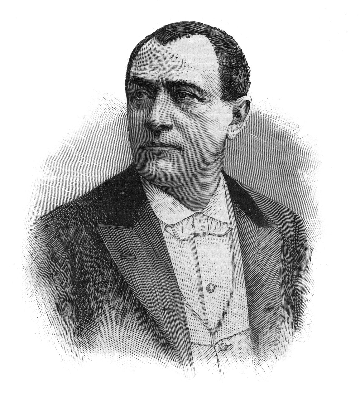 Ritratto di Paulus (Jean Paul Habans) cantante francese (1845-1908) - Incisione della fine del XIX secolo da Unknown artist