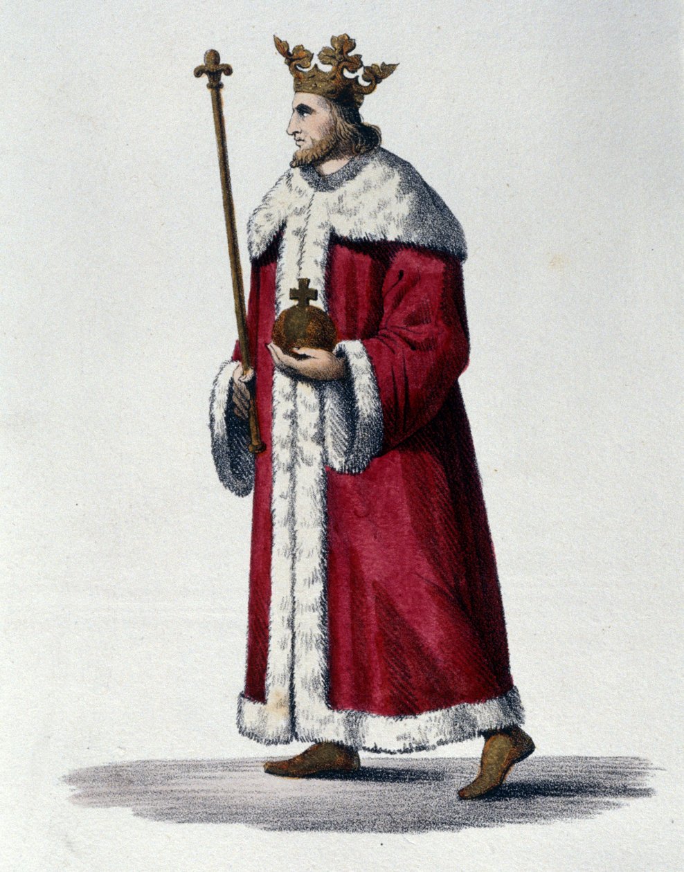 Ritratto di Pipino III noto come Pipino il Breve (714-768) re di Francia da Unknown artist