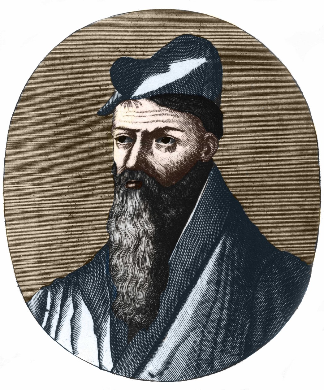 Ritratto di Pierre Belon 1517-1564. Naturalista e medico francese. Collezione privata. da Unknown artist
