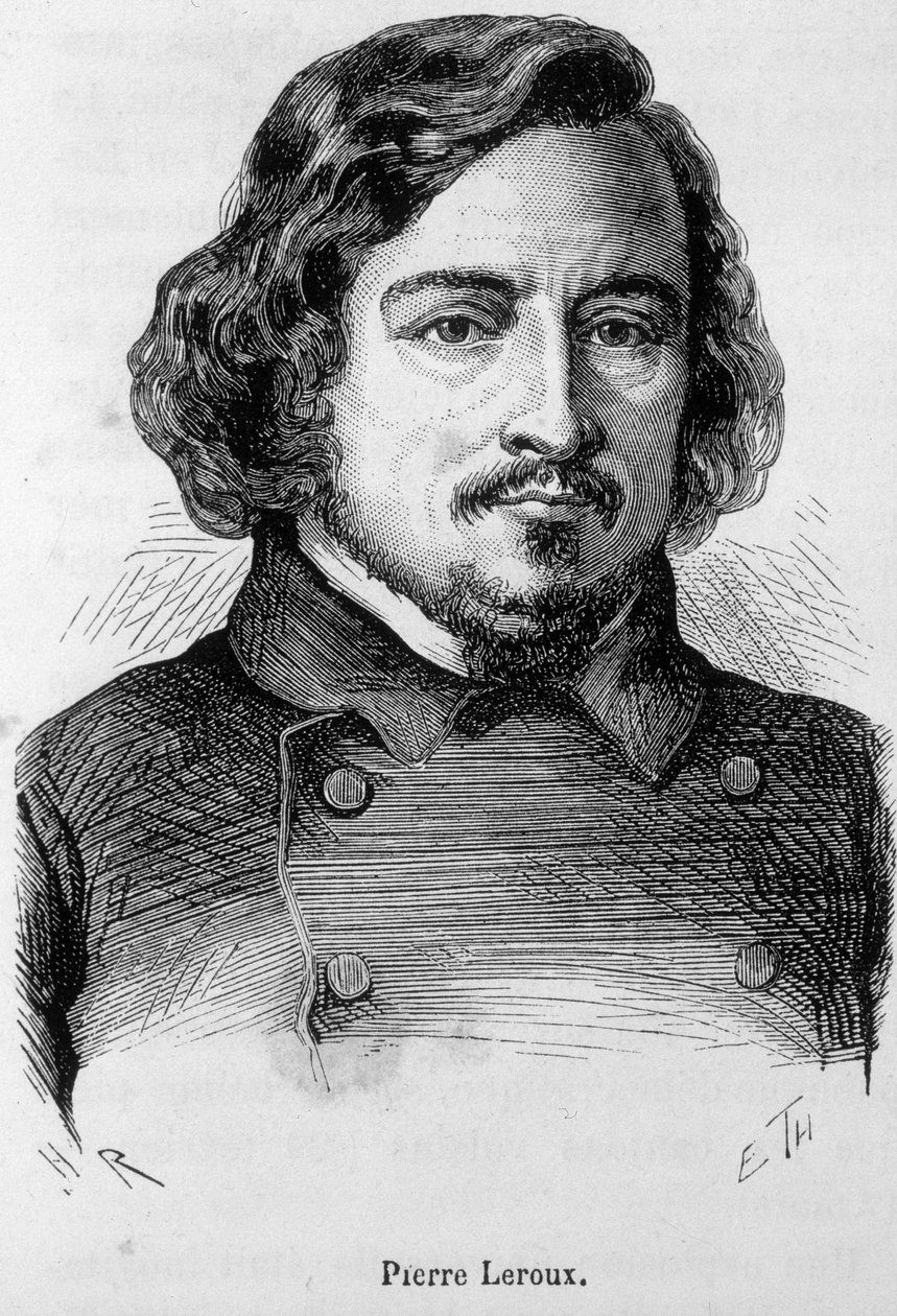 Ritratto di Pierre Leroux, filosofo, pubblicista e politico francese (1797 - 1871) da Unknown artist