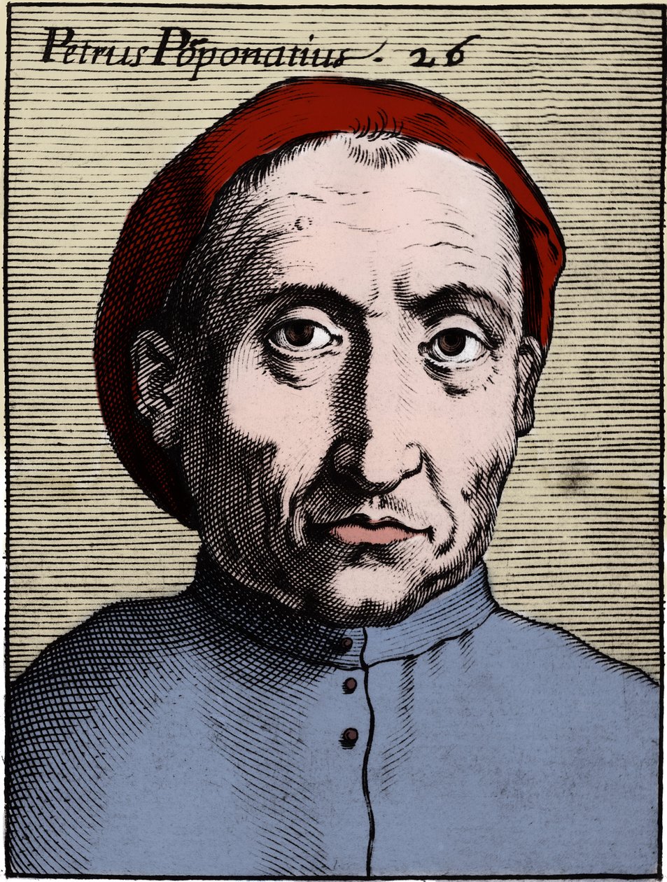 Ritratto di Pietro Pomponazzi (1462-1525) (Pomponace) (Petrus Pomponatius) filosofo italiano da Unknown artist