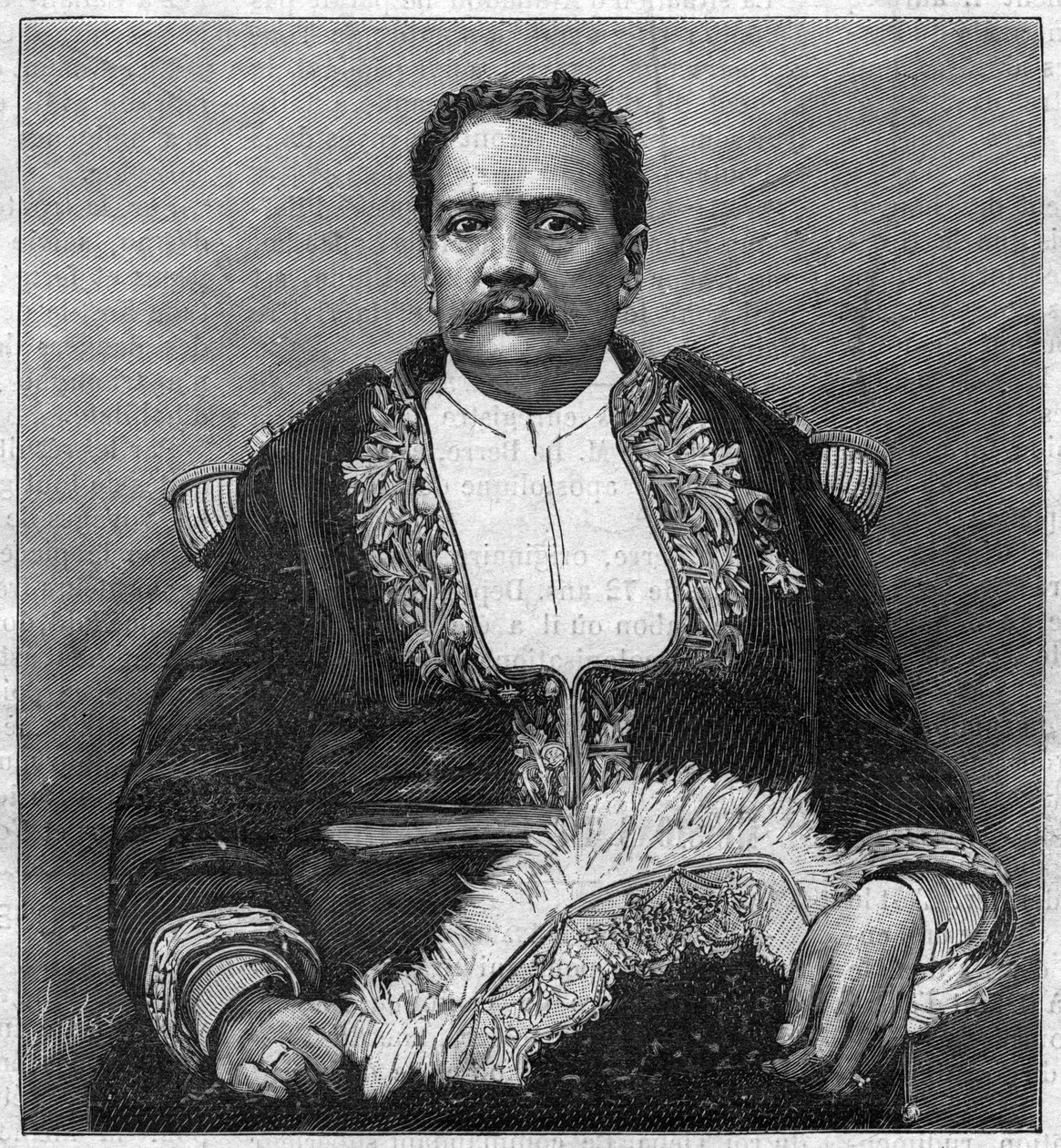 Ritratto di Pomare V (1839 - 1891) l
