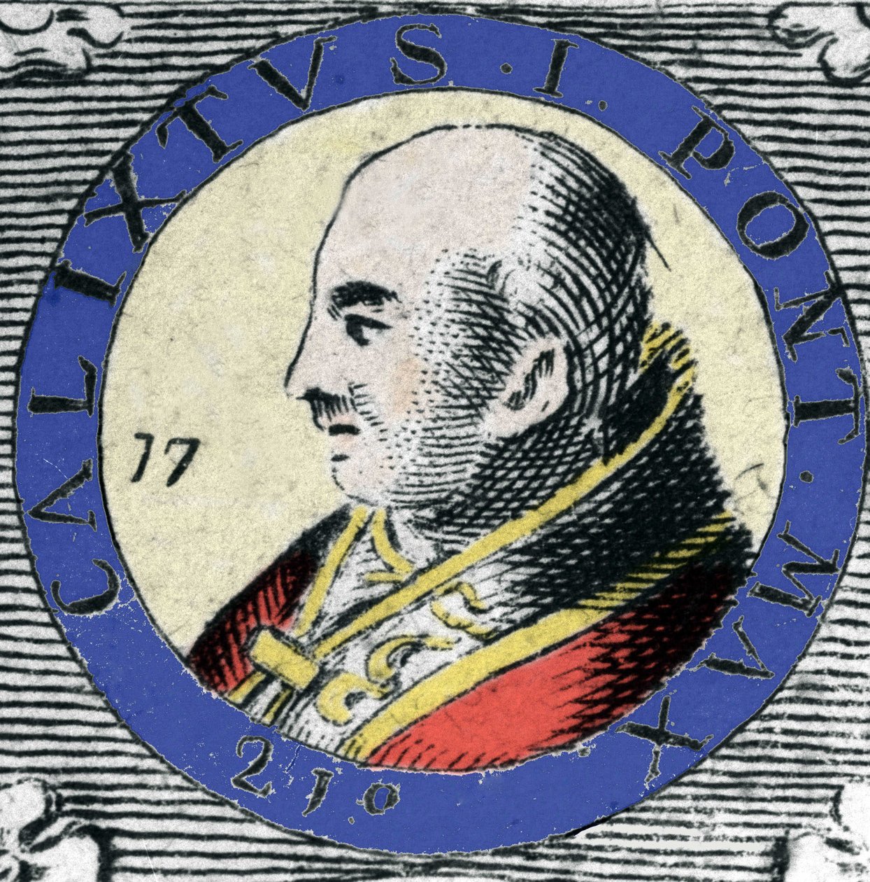 Ritratto di Papa Callisto I, papa nato nel 155 (Papa San Callisto) da Unknown artist