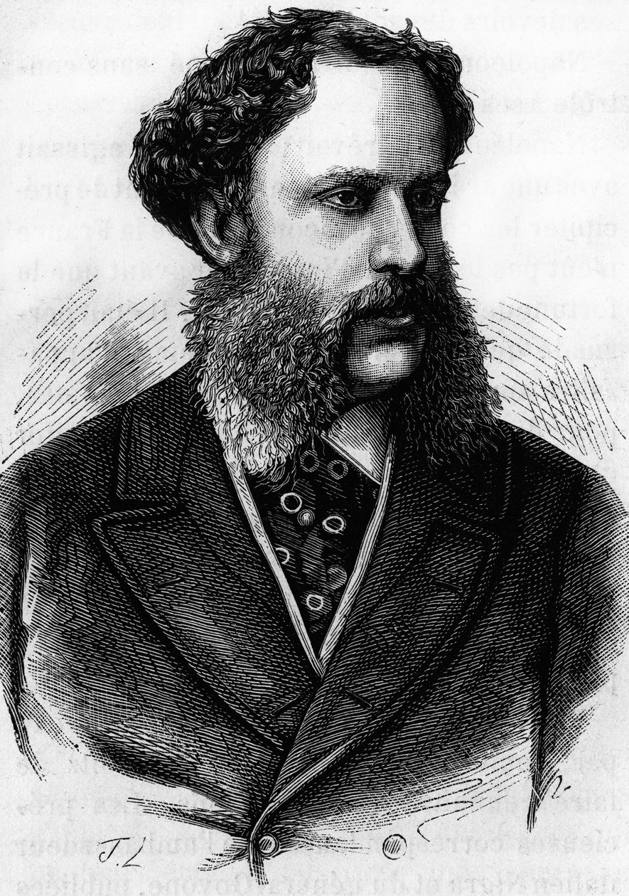 Ritratto del Principe Richard di Metternich-Winnebourg (Metternich Winnebourg) (1829 - 1895), ambasciatore austriaco a Parigi dal 1859. Incisione della fine del XIX secolo in 