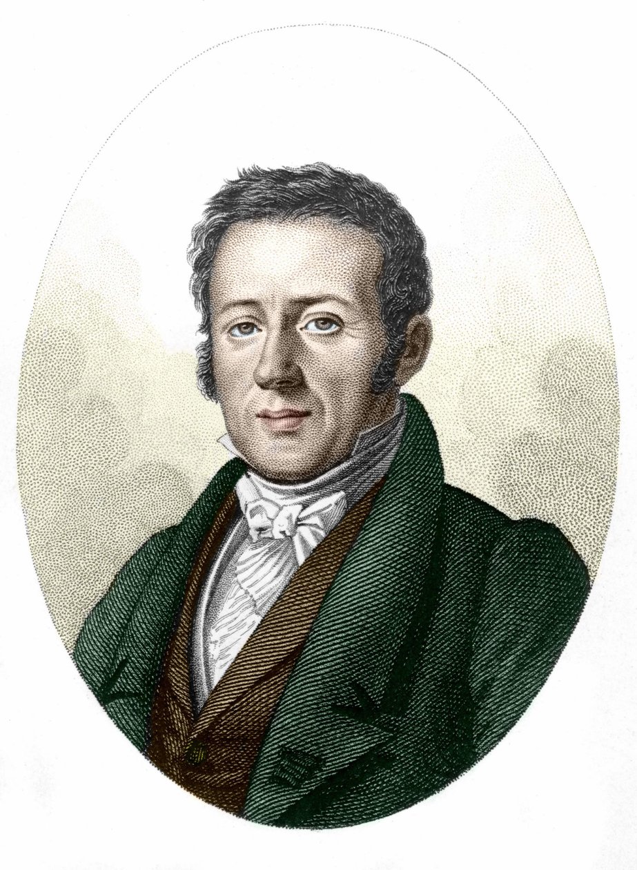 Ritratto di René Primrose Lesson (1794-1849), naturalista e biologo da Unknown artist