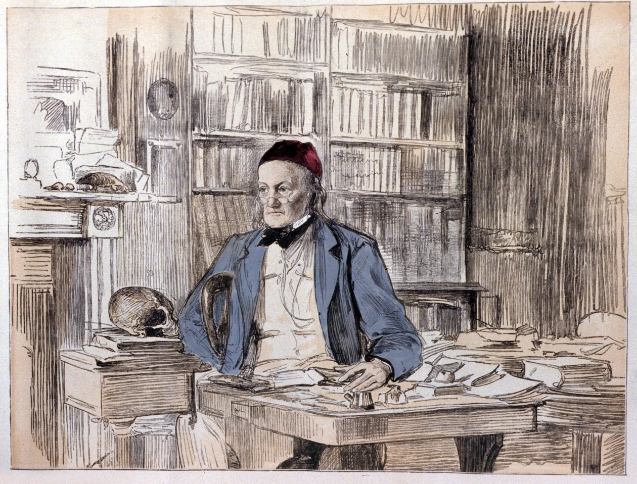 Ritratto di Richard Owen (1810-1890), naturalista inglese da Unknown artist