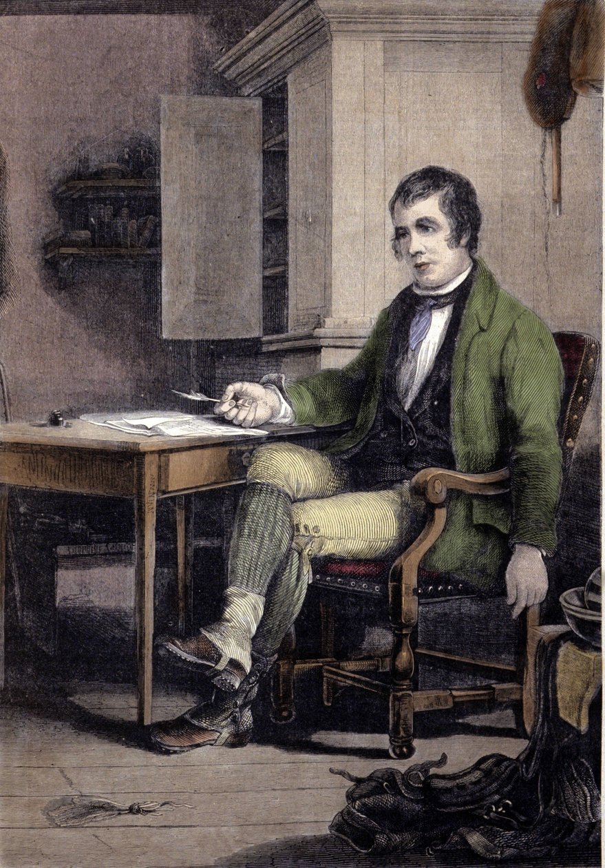Ritratto di Robert Burns, poeta scozzese (1759-1796) da Unknown artist