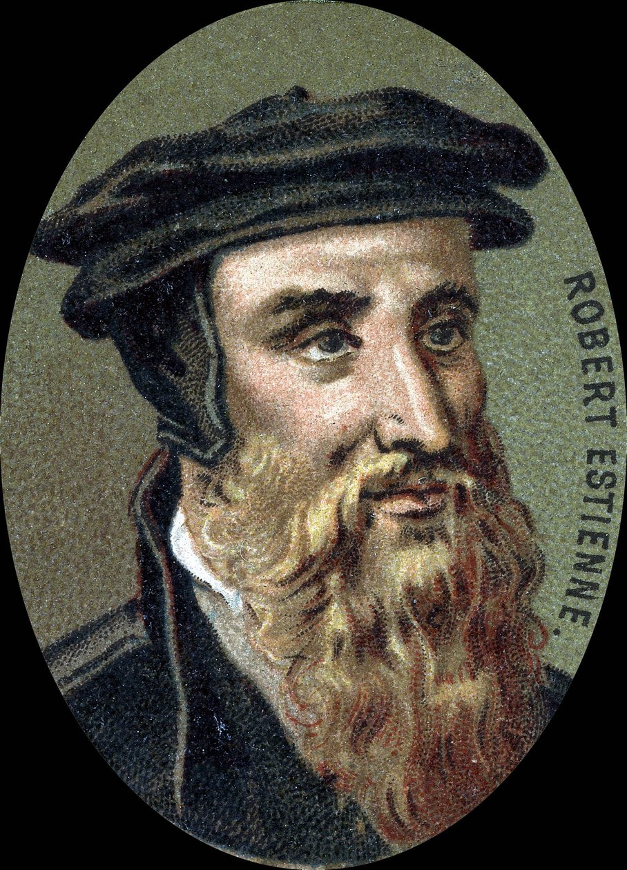 Ritratto di Robert Estienne (1503-1559), stampatore francese. da Unknown artist