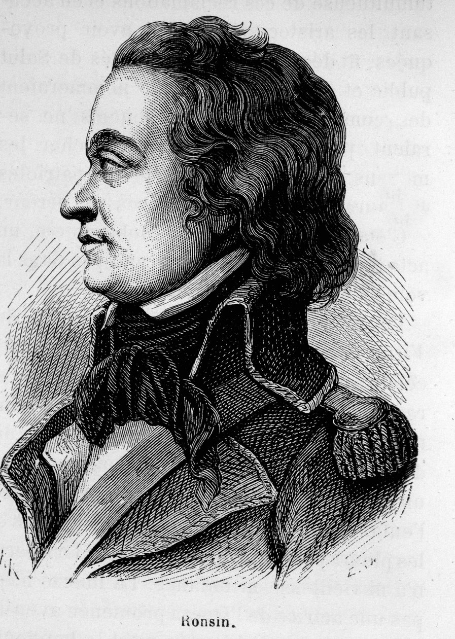 Ritratto di Ronsin, scrittore e generale francese (1752 - 1794) da Unknown artist