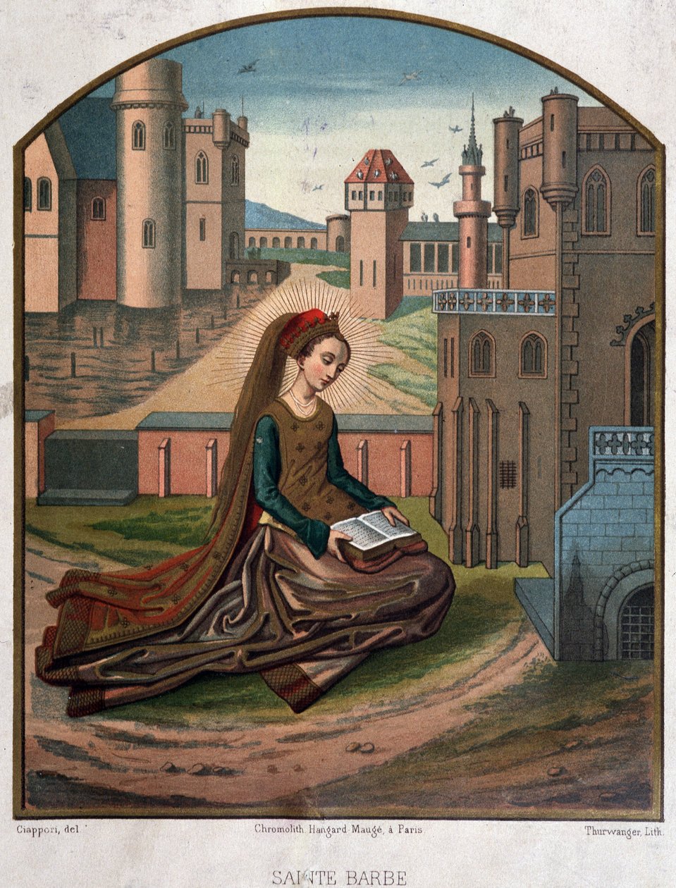 Ritratto di San Barbato - da un documento del XV secolo da Unknown artist