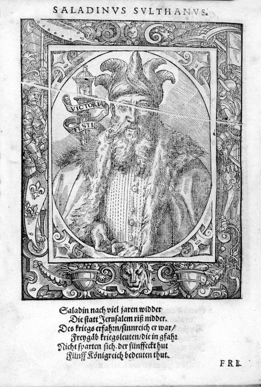 Ritratto di Saladino (1138-1193) da Unknown artist