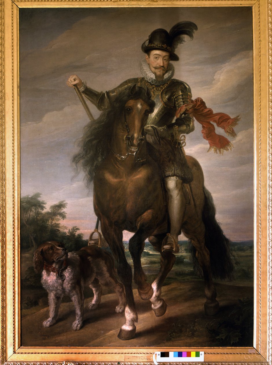 Ritratto di Sigismondo III Vasa (1566 - 1632) a cavallo da Unknown artist