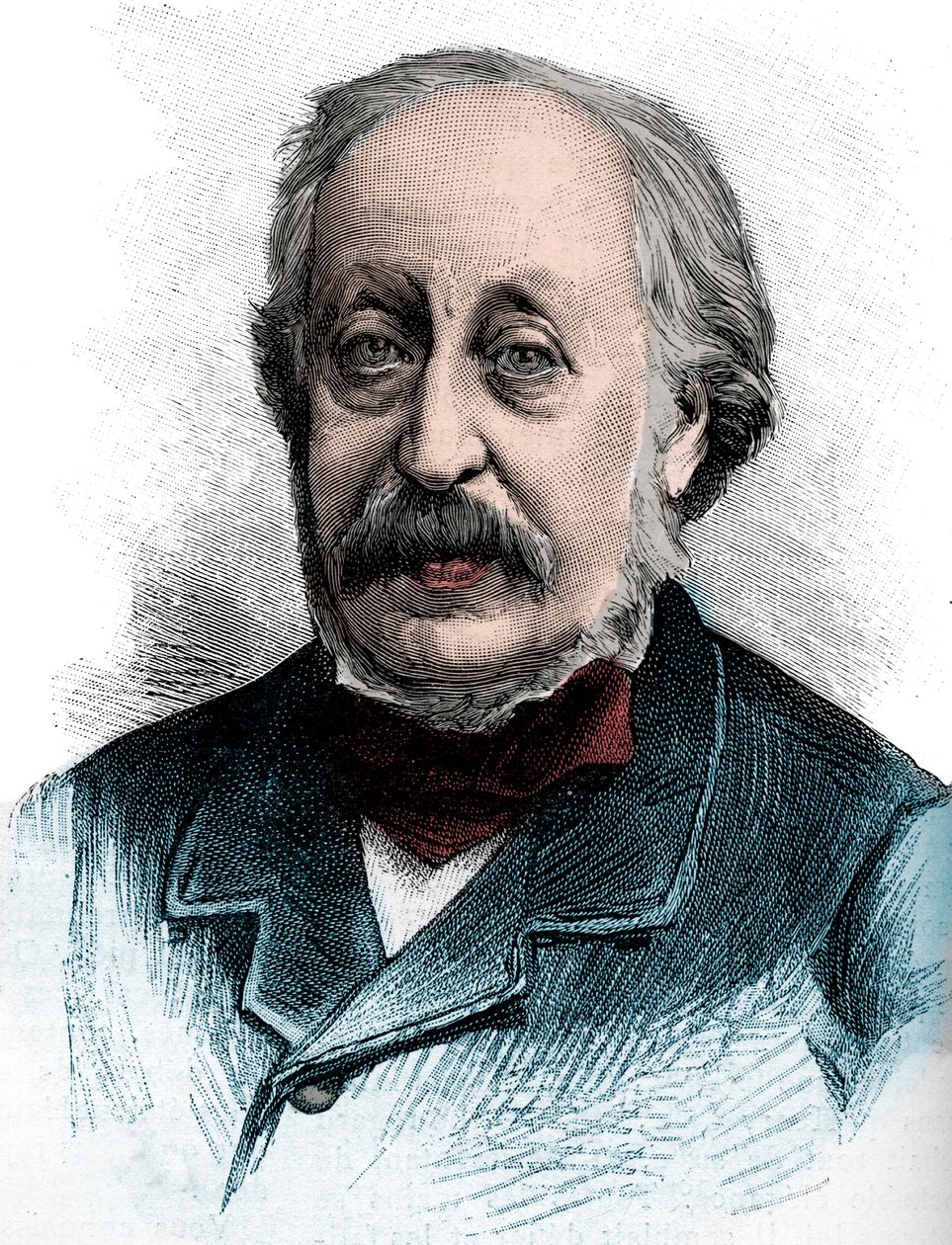 Ritratto di Stephen Heller (1813-1888) pianista, insegnante e compositore ungherese - Incisione del 1888 da Unknown artist