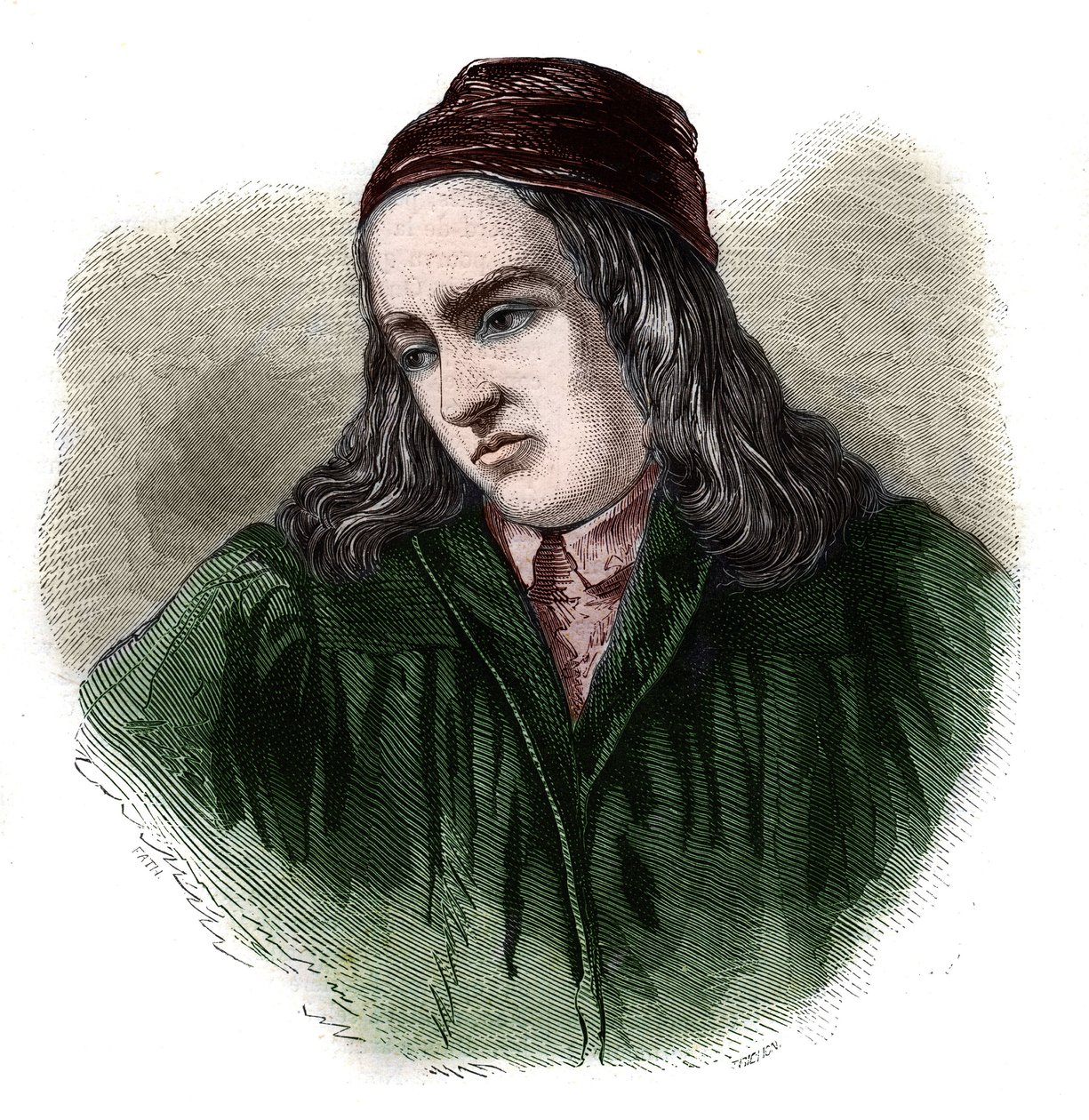 Ritratto di Teodorico (Theodore Theodoric) di Niem (o Nieheim) (1345-1418), storico tedesco. da Unknown artist