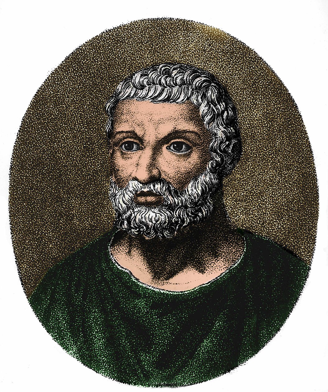 Ritratto di Talete di Mileto (ca. -625 - ca. -546) da Unknown artist