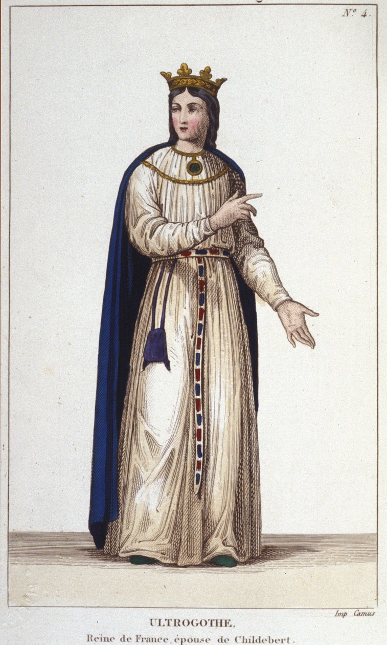 Ritratto di Ultrogota Regina di Francia e moglie di Childeberto I da Unknown artist