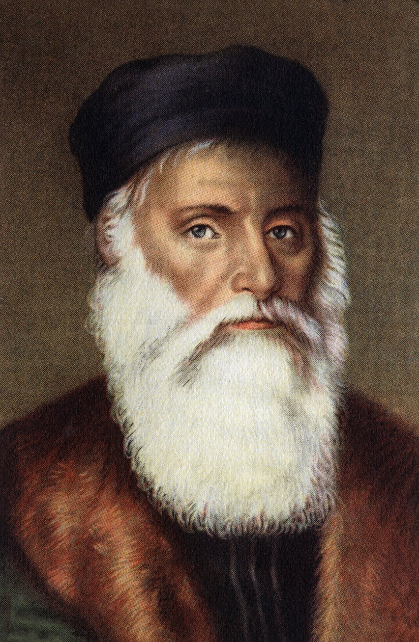 Ritratto di Vasco de Gama, navigatore portoghese. da Unknown Artist