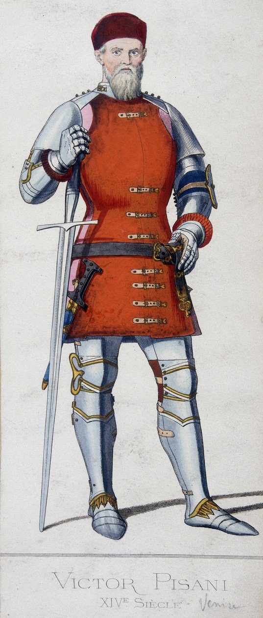 Ritratto di Vittore Pisani. Ammiraglio veneziano (1324 - 1380) da Unknown artist