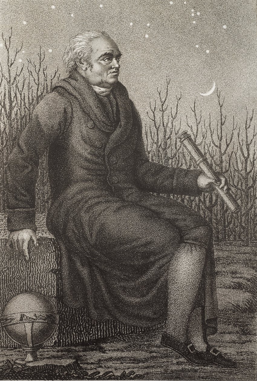 Ritratto di William Herschel (1738-1822) astronomo britannico di origine tedesca da Unknown artist