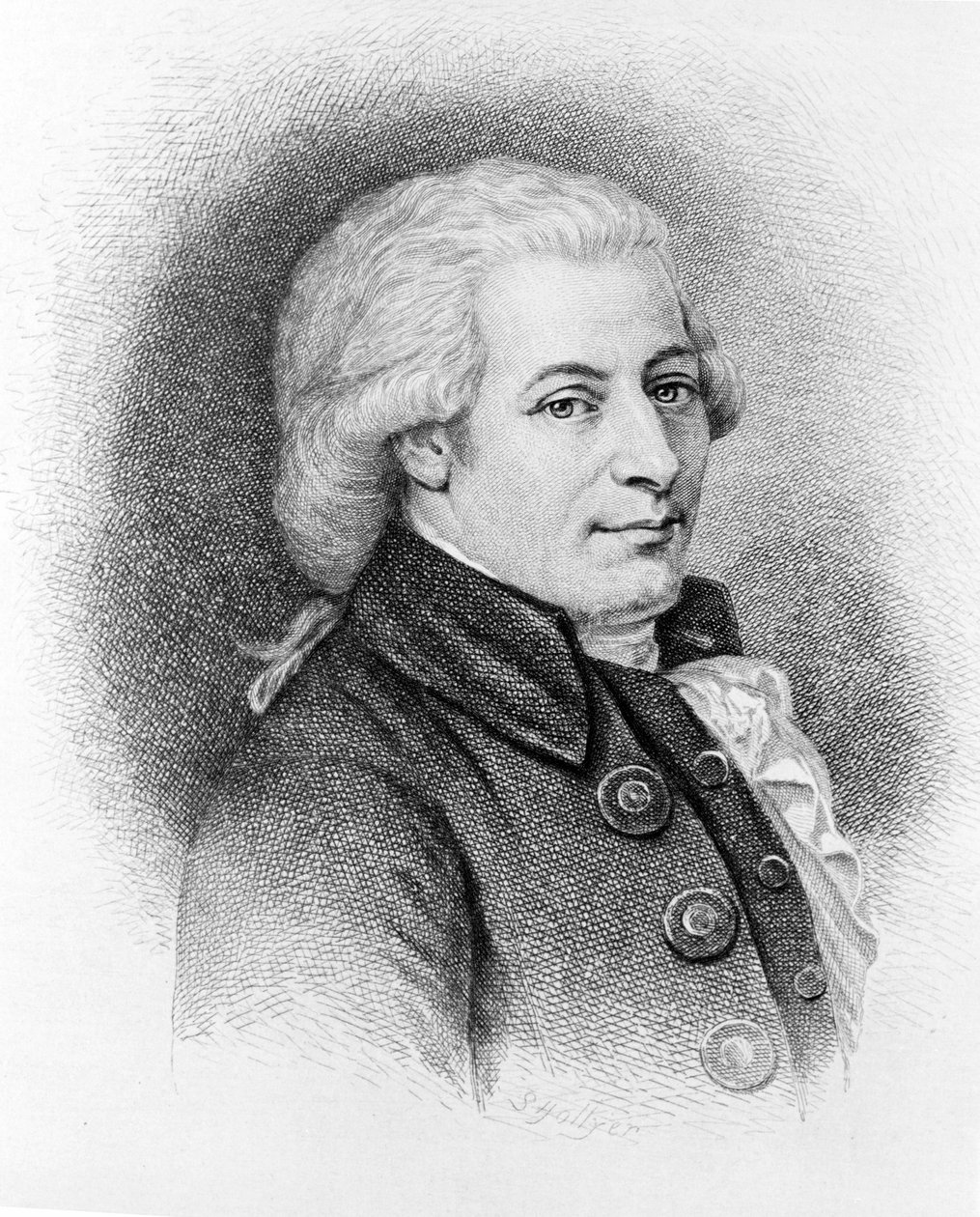 Ritratto di Wolfgang Amadeus Mozart (1756 - 1791). da Unknown artist