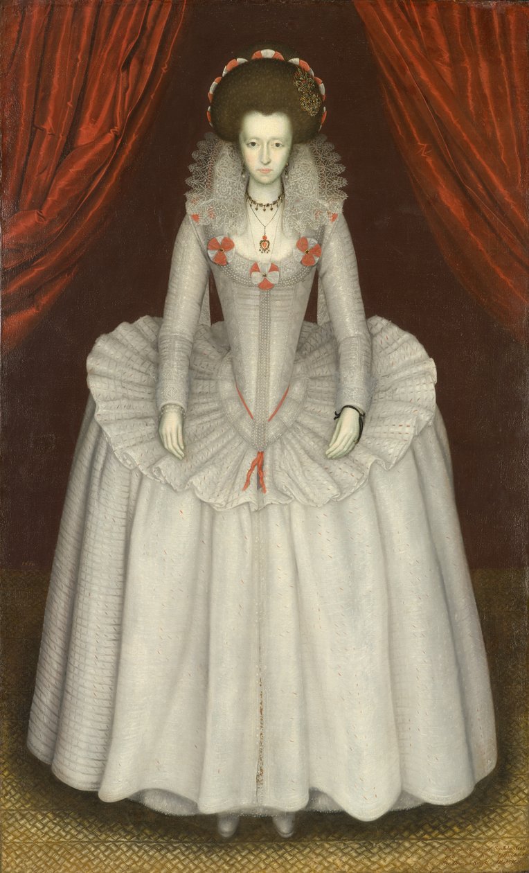 Ritratto di una donna, probabilmente Ann Finch, Lady Twysden (1574-1638) da Unknown artist