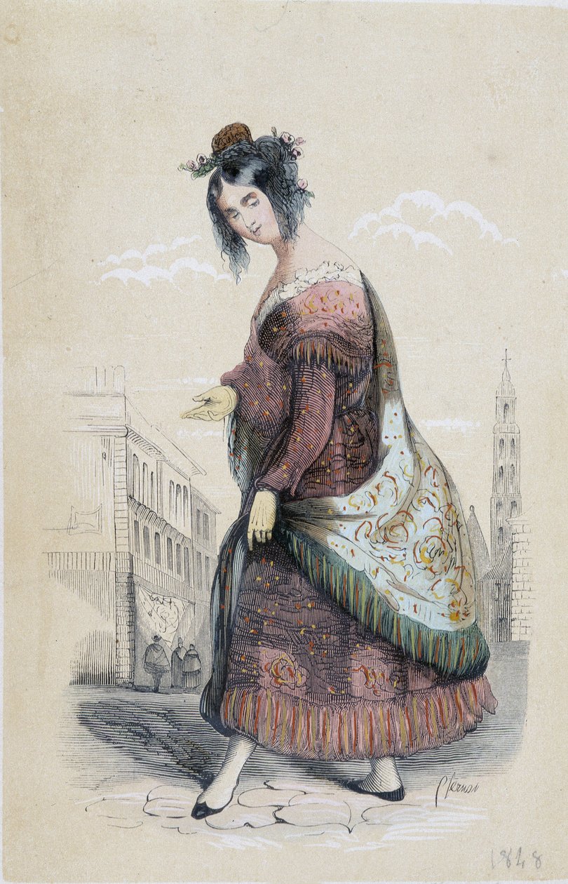 Ritratto di una zingara di Siviglia da Unknown artist