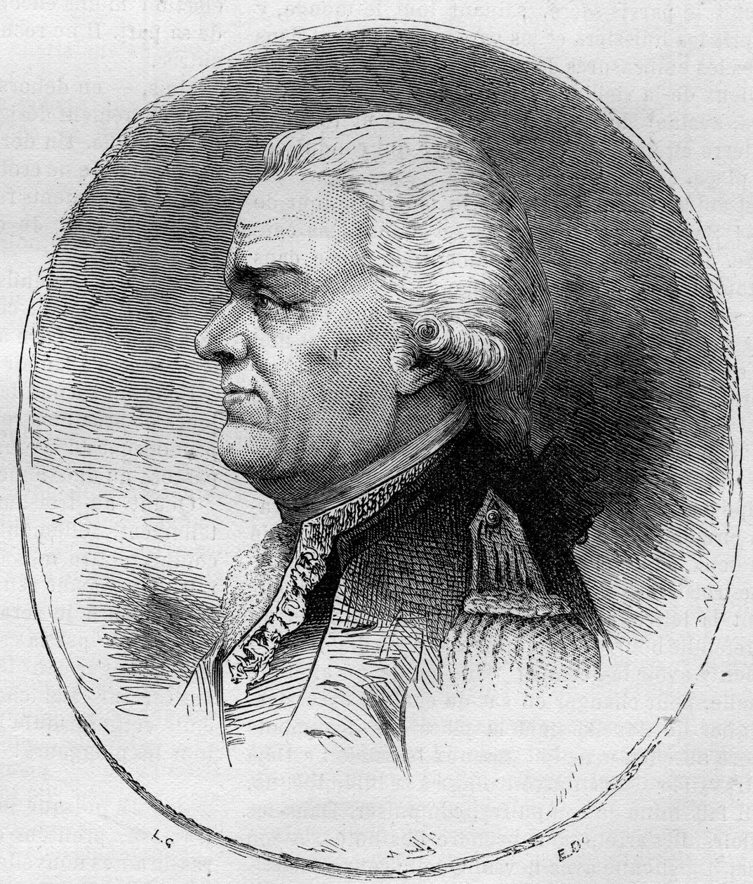 Ritratto del Conte di Grasse (Francois Joseph Paul, Marchese di Grasse Tilly) (1722-1788), ammiraglio francese che partecipò alla Guerra d
