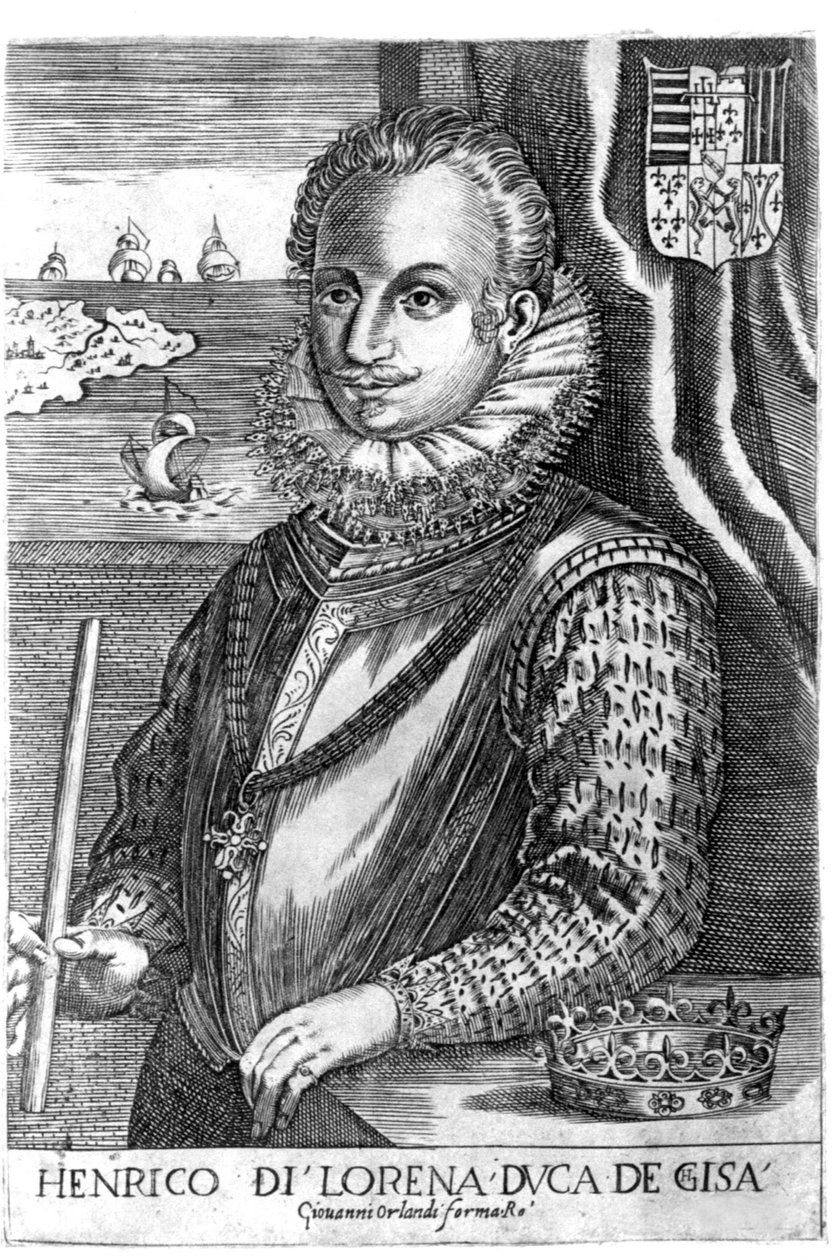 Ritratto del Duca di Guisa (Enrico I di Lorena, noto come lo Scalafre) da Unknown artist