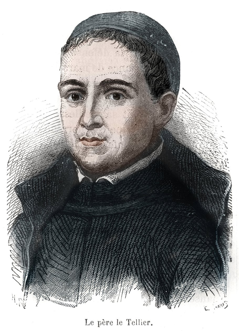 Ritratto del Père Le Tellier. da Unknown artist