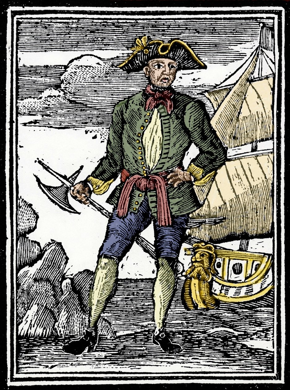 Ritratto del pirata Edward England (? -1720). da Unknown artist