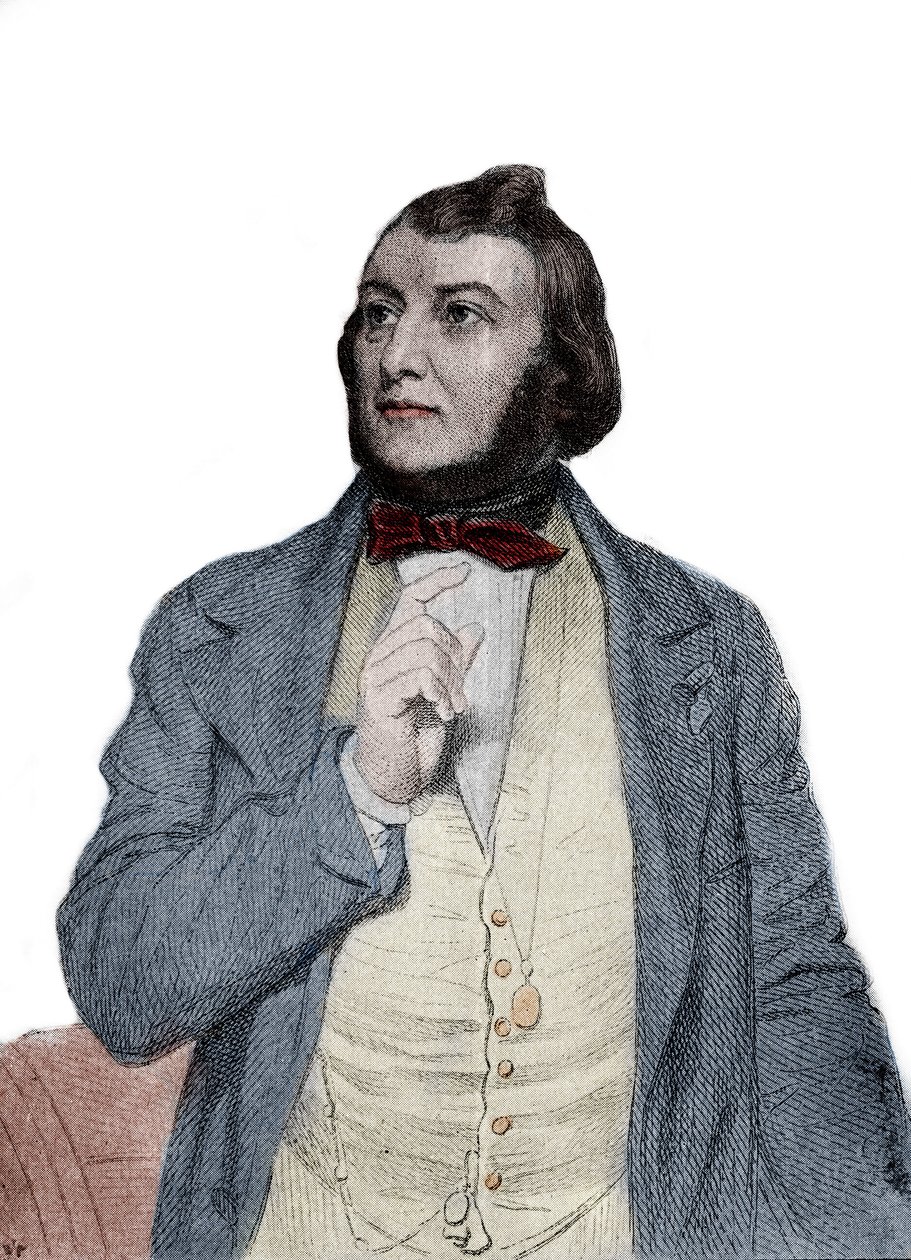 Ritratto del poeta Jacques Boe, detto Jasmin (in occitano Jacme Boer detto Gensemin o Jansemin) da Unknown artist