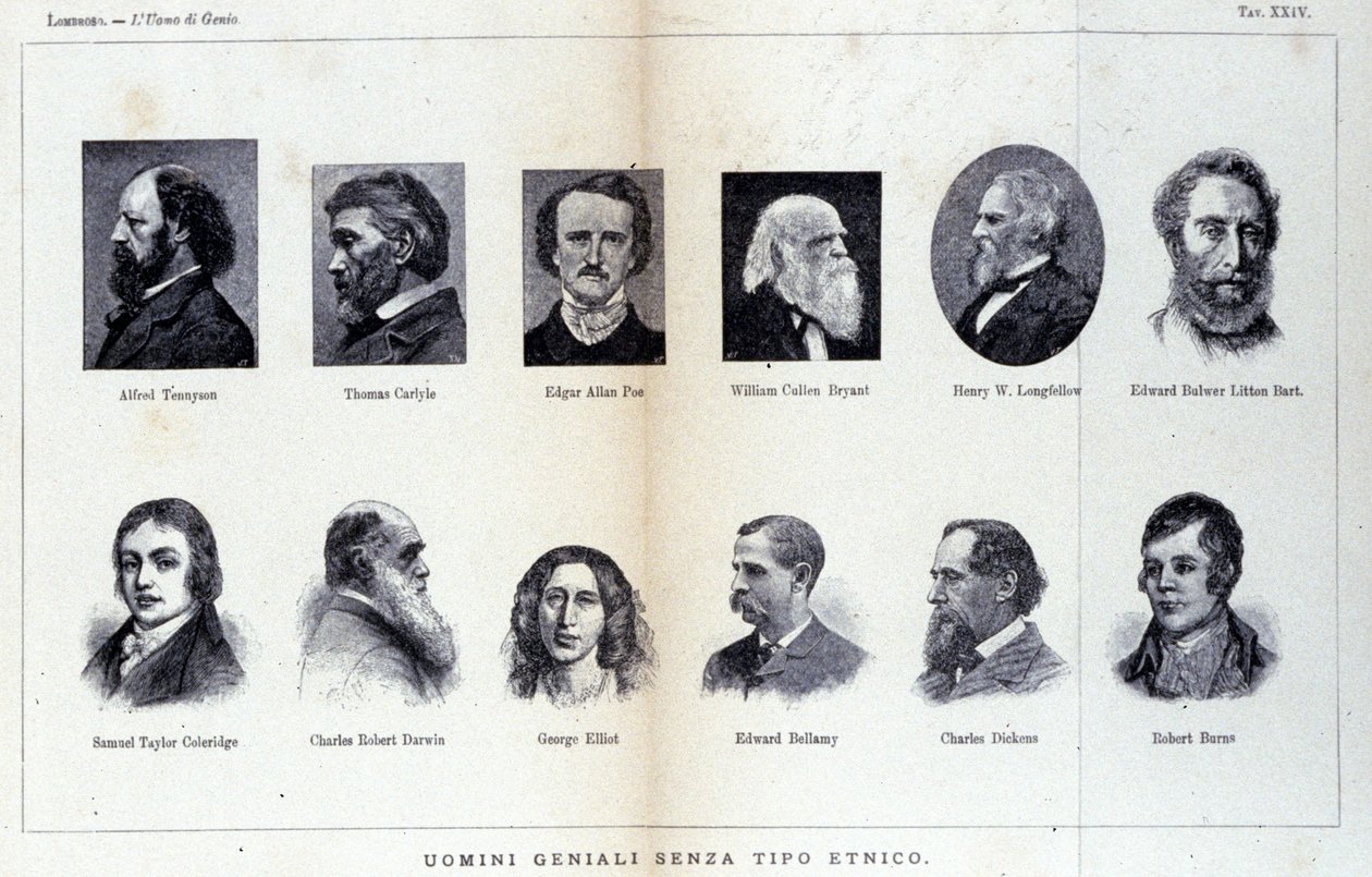 Ritratti di diversi uomini di genio. Studio apparso in L