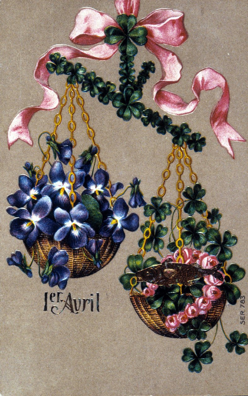 Cartolina per il 1° aprile da Unknown artist