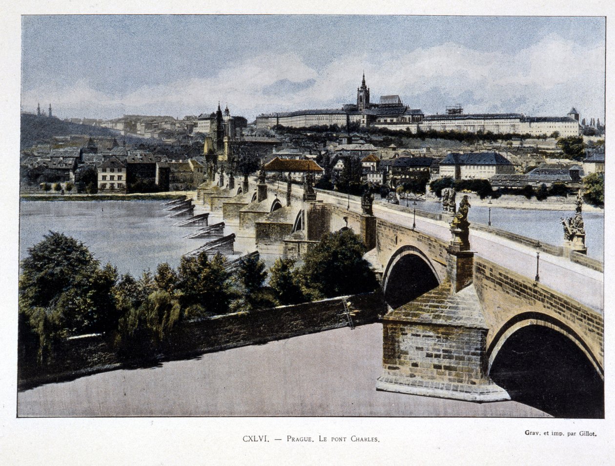 Praga, Ponte Carlo, fine XIX secolo da Unknown artist