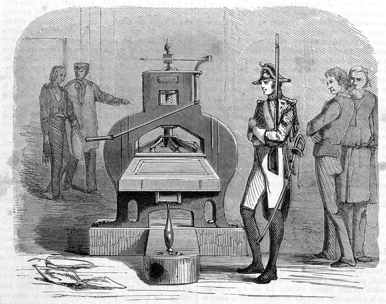 Stampa della pressa nel 1818 da Unknown artist