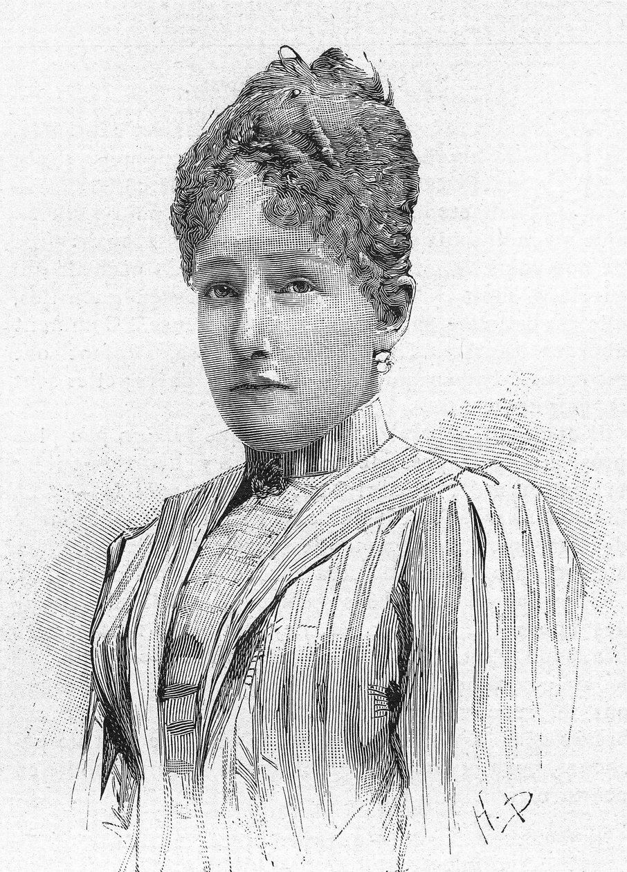 Principessa Stephanie del Belgio (1864-1945), figlia di Leopoldo II del Belgio, moglie di Rodolfo d