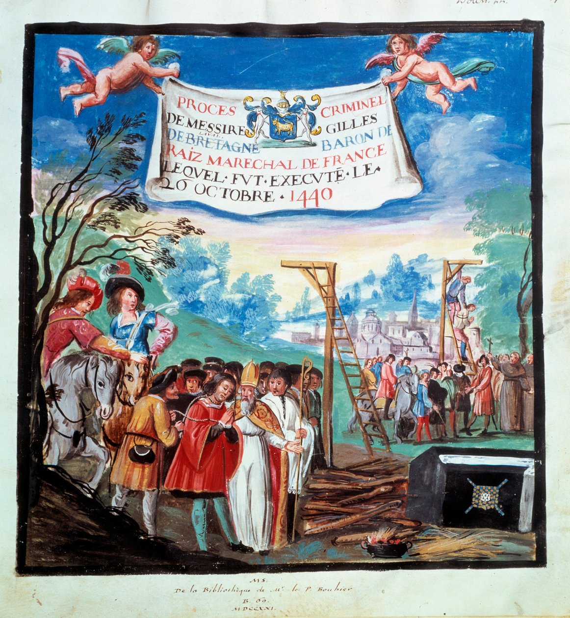 Processo di Gilles de Rais da Unknown artist