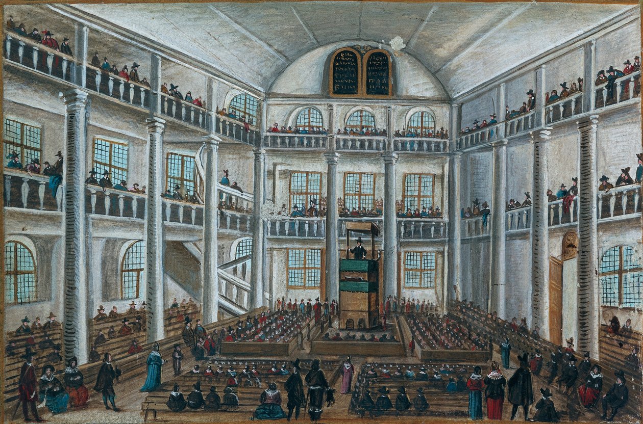 Chiesa protestante di Charenton, da Liber Amicorum, Spira da Unknown artist