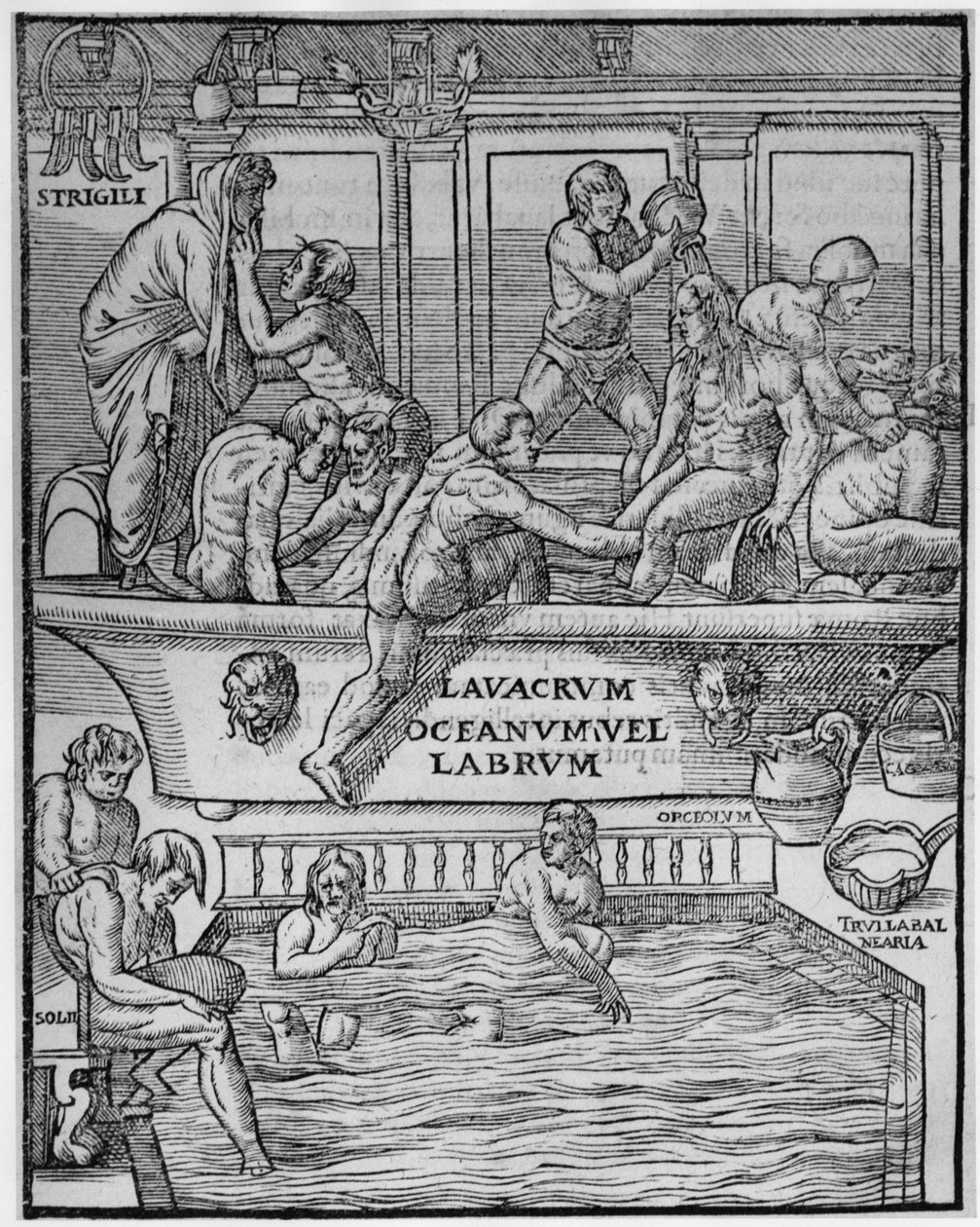 Bagni pubblici - in "Hieronymi Mercurialis" di Arte Gymnastica da Unknown artist
