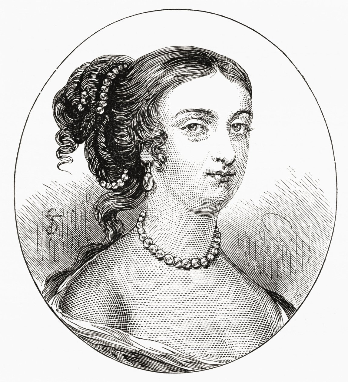 Rachel Wriothesley, Lady Russell, c. 1636 - 1723. Nobildonna inglese, erede e autrice. Da Our Own Country pubblicato nel 1898 da Unknown artist