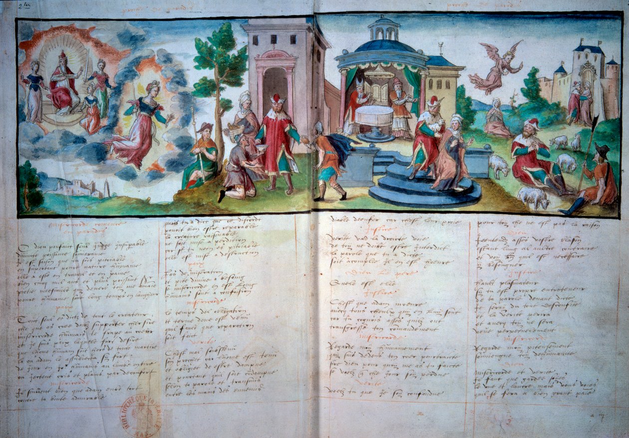Teatro religioso: Passione e Resurrezione rappresentate a Valenciennes nel 1547 da Unknown artist