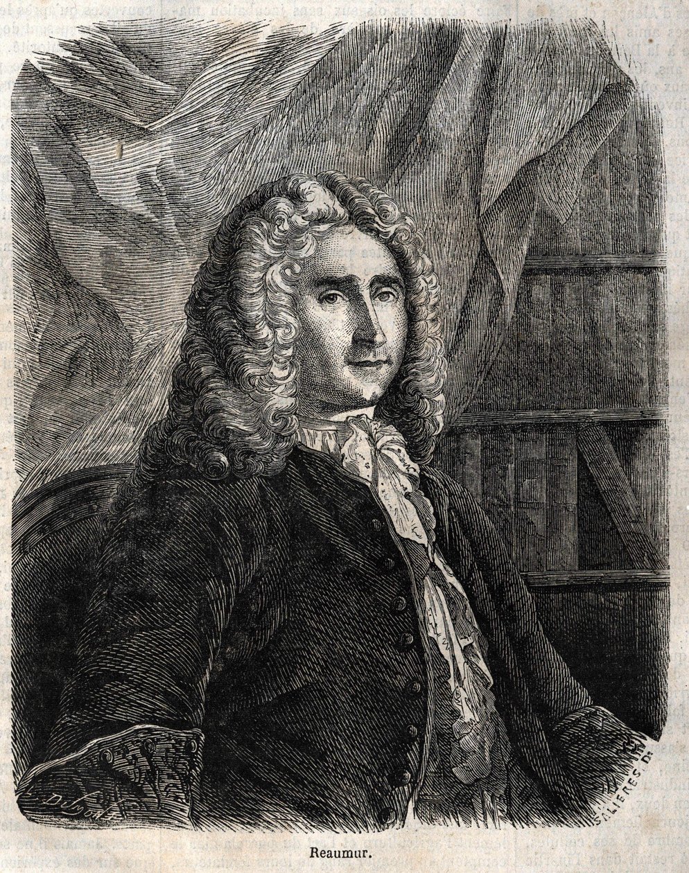 René Antoine Ferchault de Réaumur. Fisico e naturalista francese 1683-1757 da Unknown artist