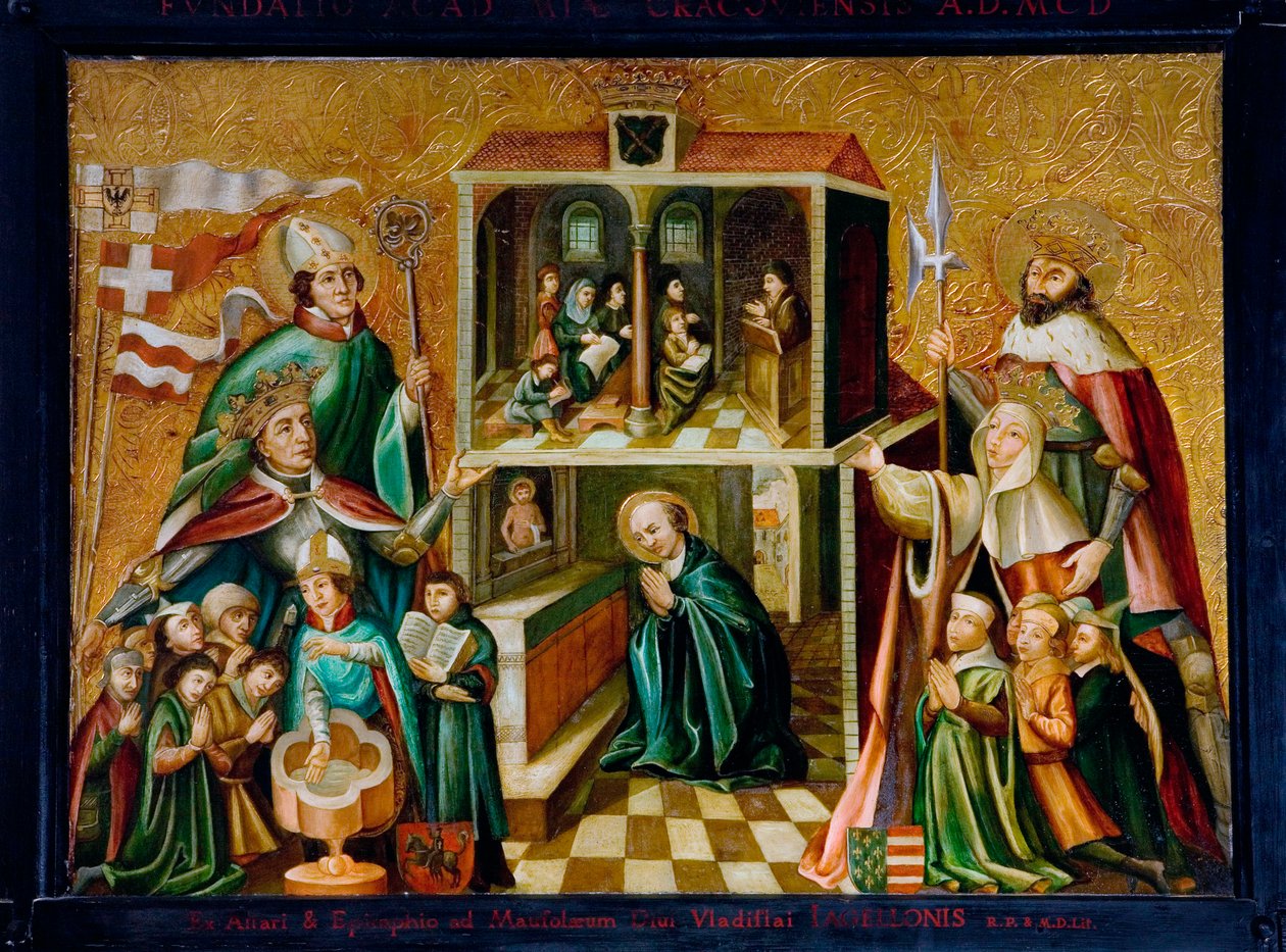 Rappresentazione del re Ladislao II Jagellone di Polonia e della regina Edvige I di Polonia (o Edvige d