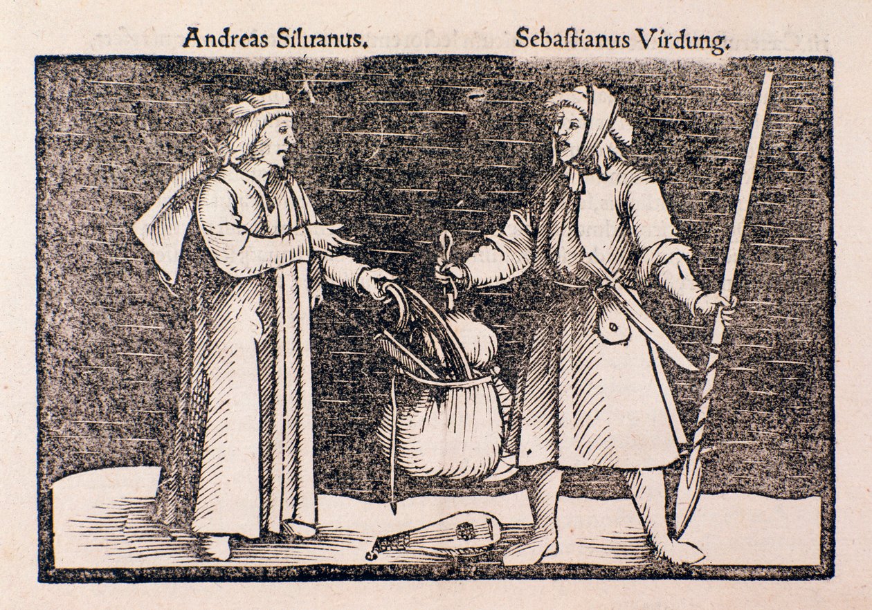 Rappresentazione di Sebastian Virdung da Unknown artist