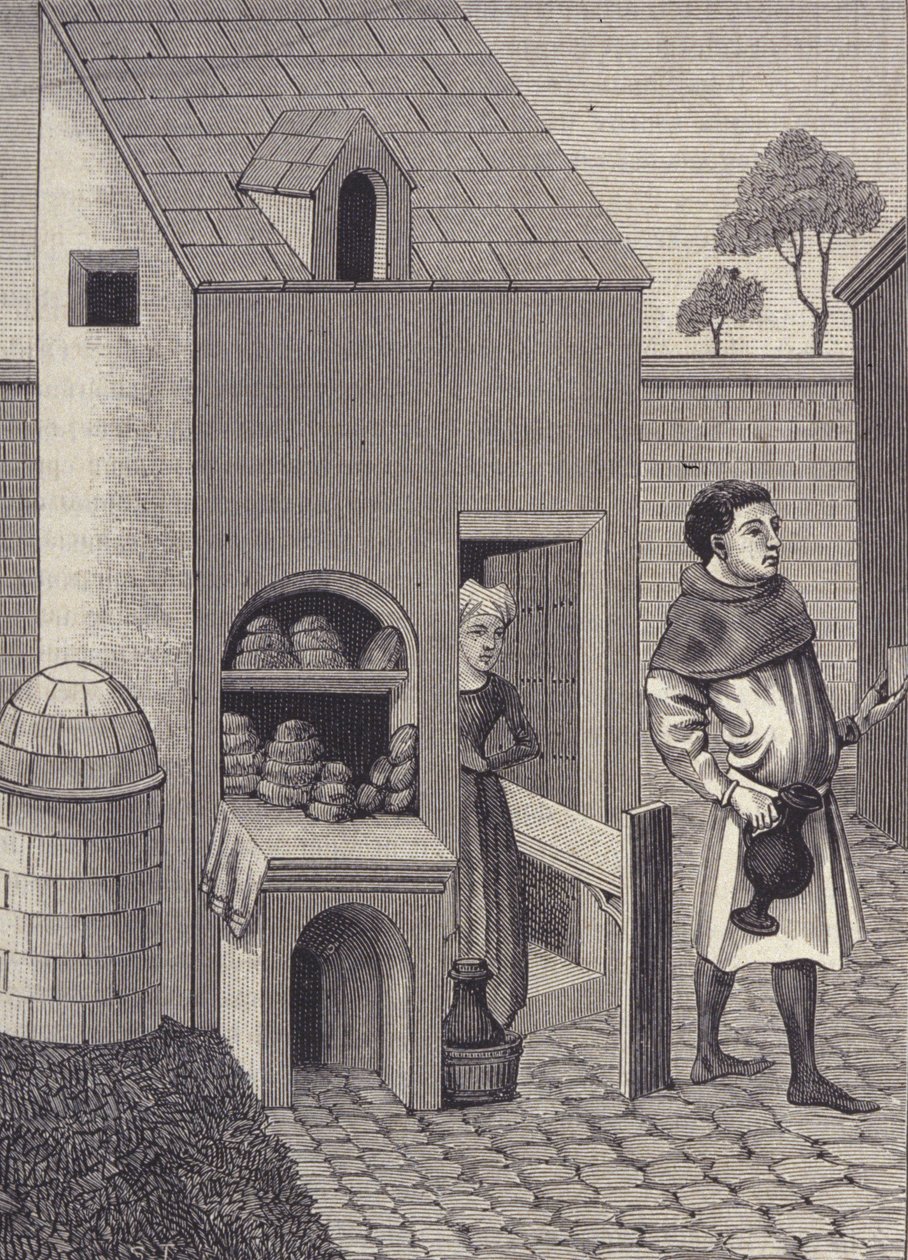 Rappresentazione di un fornaio nel XV secolo da Unknown artist